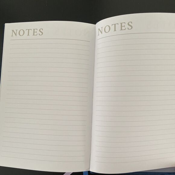 Beyond Grateful Navy Blue Velvet Daily Gratitude Journal Bookmarks New Blank - Picture 5 of 6